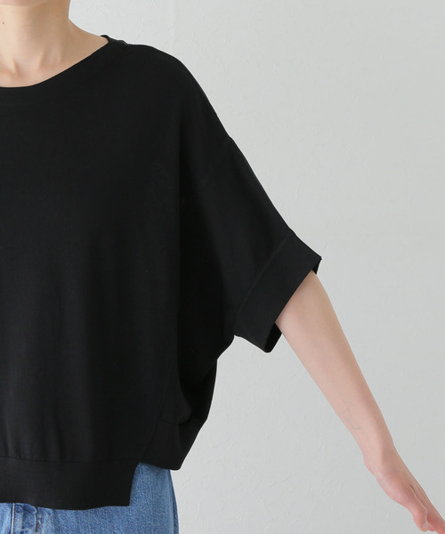 La TOTALITE（ラトータリテ）の「ドルマンスリーブプルオーバー（ニット/セーター・レディース・ブラック/ホワイト/ブルー・FREE）」の4枚目の写真