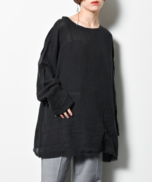 ASA/C BIO WASH PULLOVER 2：ブラウス（シャツ/ブラウス
