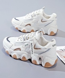 デザインソール厚底スニーカー