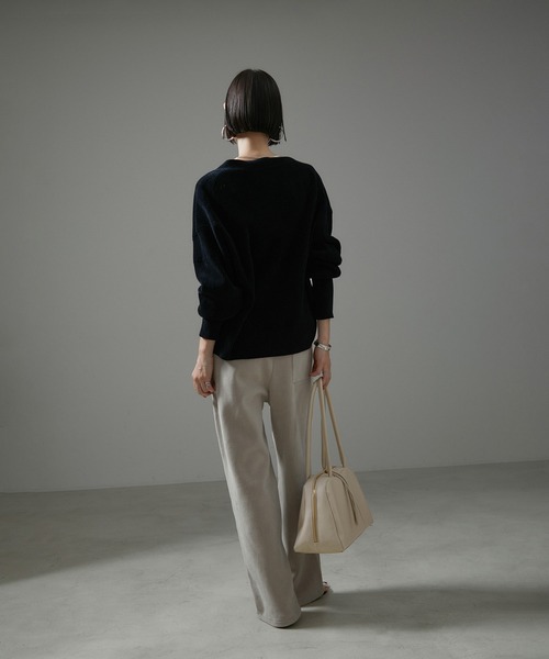 SALON adam et rope'（サロン アダム エ ロペ）の「スプリットレザーミドルボストンバッグ（ボストンバッグ・レディース・オフホワイト/ブラウン/ブラック・FREE）」の15枚目の写真