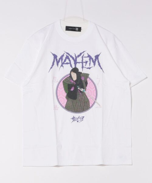 SAMURAI CORE(サムライコア)の「◆SAMURAI CORE x MAYHEM◆Graphic Design T(Tシャツ/カットソー・メンズ・ブラック/ホワイト・LARGE/MEDIUM)」の1枚目の写真