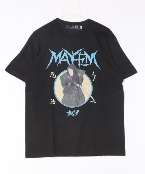 SAMURAI CORE(サムライコア)の「◆SAMURAI CORE x MAYHEM◆Graphic Design T(Tシャツ/カットソー・メンズ・ブラック/ホワイト・LARGE/MEDIUM)」の2枚目の写真