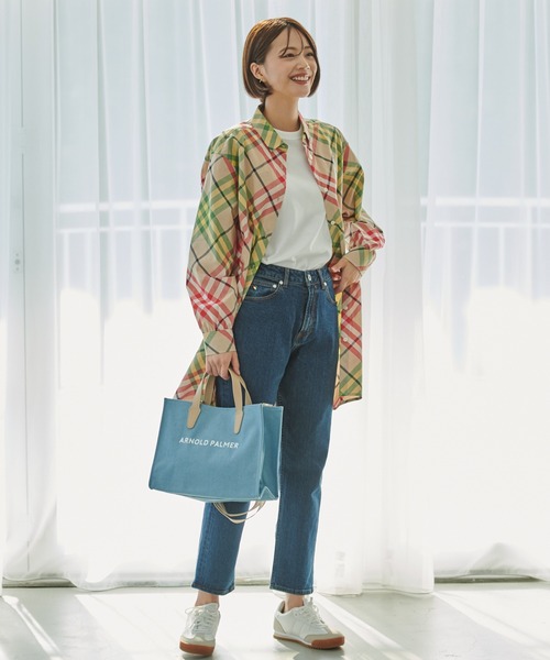 Arnold Palmer（アーノルドパーマー）の「2WAY シェア ラージトート（トートバッグ・レディース・ライトブルー/インディゴブルー/アイボリー/ブラック/グレイッシュベージュ/カーキ/ネイビー/ベージュ・F）」の12枚目の写真