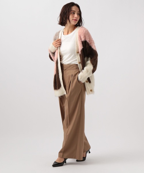 BAYFLOW（ベイフロー）の「[リニューアルして今年も登場!!]ニュアンスパターンカーディガン（カーディガン/ボレロ・レディース・モカ/ライトグレー/ライトブルー/オフホワイト・FREE）」の10枚目の写真