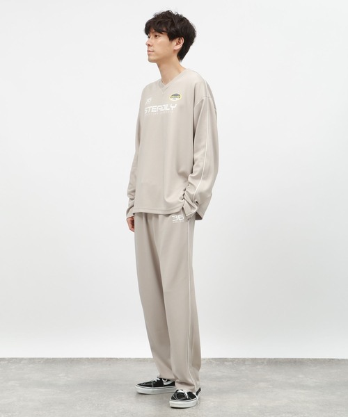 LAKOLE(ラコレ)の「ゲームプリントトラックパンツ / 140870(その他パンツ・メンズ・ブラック/アイボリー/ブラウン・LARGE/MEDIUM)」の8枚目の写真