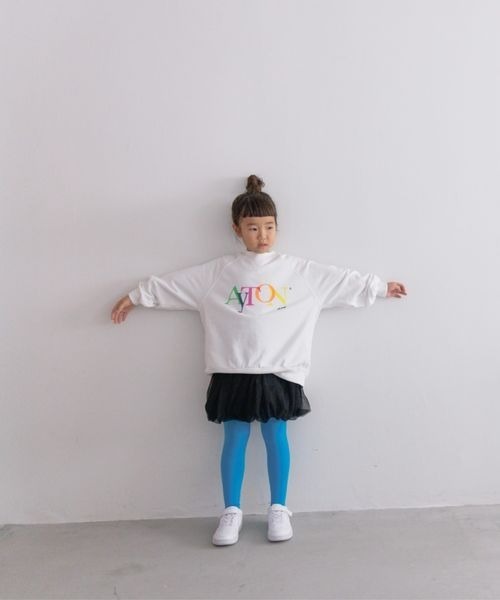 LOWRYS FARM（ローリーズファーム）の「アソートＢＩＧウラケプルオーバー　142436（スウェット・キッズ・ブラック/グレー/ホワイト/ピンク/ブルー/杢グレー/パープル/イエロー・110cm/120cm/130cm/140cm/150cm）」の16枚目の写真