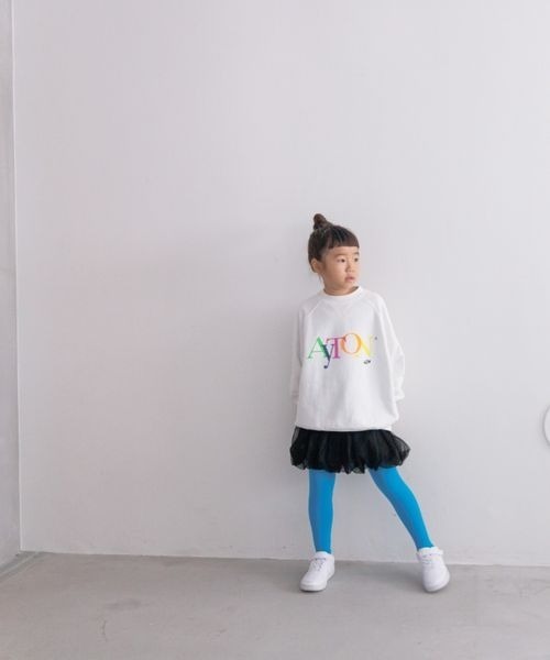 LOWRYS FARM（ローリーズファーム）の「アソートＢＩＧウラケプルオーバー　142436（スウェット・キッズ・ブラック/グレー/ホワイト/ピンク/ブルー/杢グレー/パープル/イエロー・110cm/120cm/130cm/140cm/150cm）」の15枚目の写真