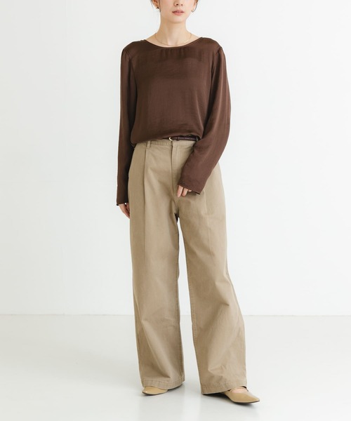 URBAN RESEARCH（アーバンリサーチ）の「ヴィンテージサテンブラウス（シャツ/ブラウス・レディース・ブラック/オフホワイト/ブラウン・FREE）」の10枚目の写真