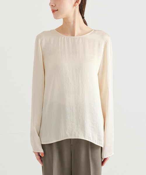 URBAN RESEARCH（アーバンリサーチ）の「ヴィンテージサテンブラウス（シャツ/ブラウス・レディース・ブラック/オフホワイト/ブラウン・FREE）」の12枚目の写真