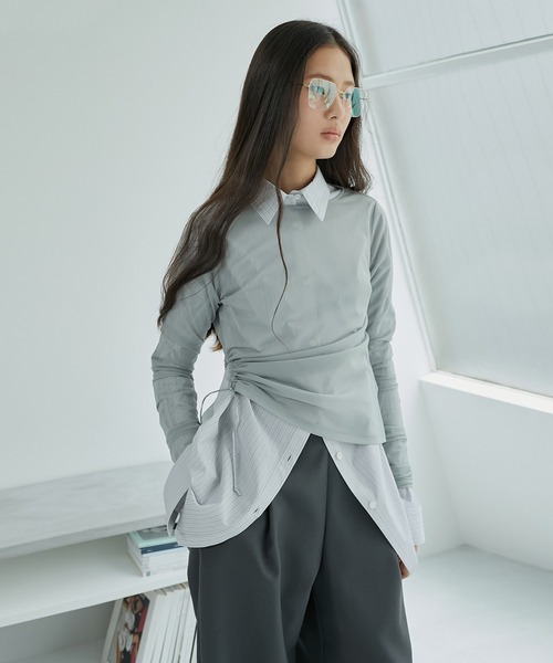 LE CIEL BLEU（ルシェルブルー）の「スリーブオープニングシャツ