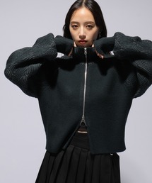 HARE | ハイショクジップニットカーディガン(HARE)(カーディガン/ボレロ)