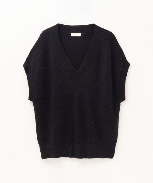 HusHusH（ハッシュアッシュ）の「HusHusH Vネックラメベスト（ベスト・レディース・ブラック/ブラウン系その他/グレイッシュベージュ・フリー）」の15枚目の写真