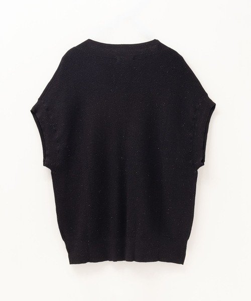 HusHusH（ハッシュアッシュ）の「HusHusH Vネックラメベスト（ベスト・レディース・ブラック/ブラウン系その他/グレイッシュベージュ・フリー）」の16枚目の写真