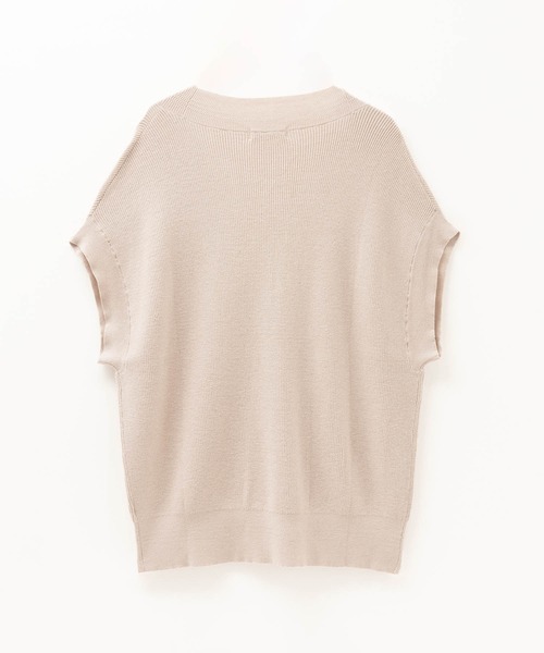 HusHusH（ハッシュアッシュ）の「HusHusH Vネックラメベスト（ベスト・レディース・ブラック/ブラウン系その他/グレイッシュベージュ・フリー）」の18枚目の写真