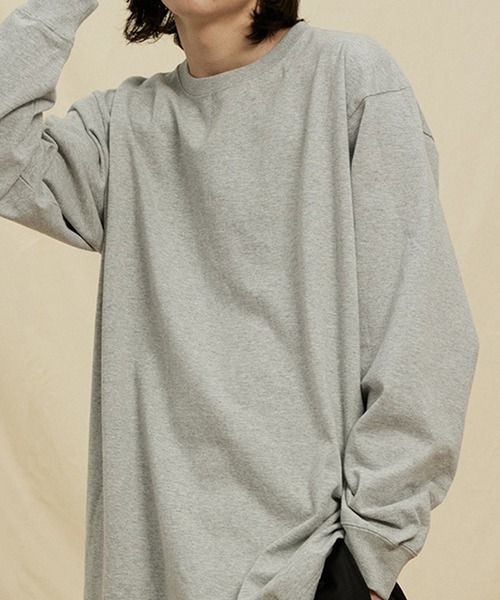 TOBEE(トゥビー)の「【TOBEE】オーバーサイズコットロンT クルーネック無地Tシャツ(Tシャツ/カットソー・メンズ・ネイビー/ホワイト/グレー/ブラック・MEDIUM/LARGE/X-LARGE)」の1枚目の写真