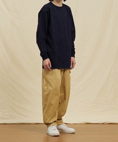 TOBEE(トゥビー)の「【TOBEE】オーバーサイズコットロンT クルーネック無地Tシャツ(Tシャツ/カットソー・メンズ・ネイビー/ホワイト/グレー/ブラック・MEDIUM/LARGE/X-LARGE)」の13枚目の写真