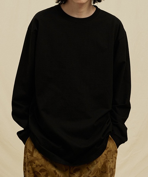 TOBEE(トゥビー)の「【TOBEE】オーバーサイズコットロンT クルーネック無地Tシャツ(Tシャツ/カットソー・メンズ・ネイビー/ホワイト/グレー/ブラック・MEDIUM/LARGE/X-LARGE)」の21枚目の写真