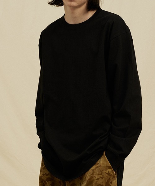 TOBEE(トゥビー)の「【TOBEE】オーバーサイズコットロンT クルーネック無地Tシャツ(Tシャツ/カットソー・メンズ・ネイビー/ホワイト/グレー/ブラック・MEDIUM/LARGE/X-LARGE)」の22枚目の写真