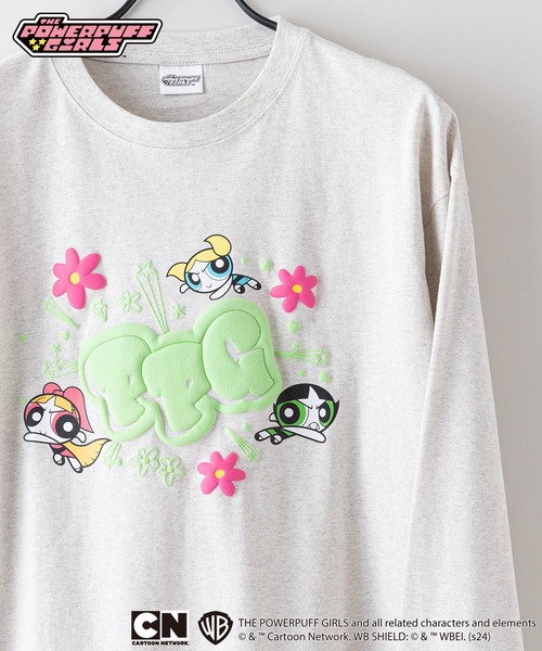 LB/S （エルビーエス）の「【パワーパフ ガールズ】ロンT オリジナルデザイン  ドロップショルダー ビッグシルエット ユニセックス（Tシャツ/カットソー・メンズ・チャコールグレー/ホワイト/オフホワイト・MEDIUM/SMALL/LARGE）」の13枚目の写真