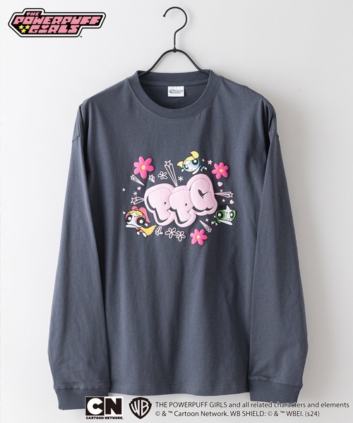 LB/S （エルビーエス）の「【パワーパフ ガールズ】ロンT オリジナルデザイン  ドロップショルダー ビッグシルエット ユニセックス（Tシャツ/カットソー・メンズ・チャコールグレー/ホワイト/オフホワイト・MEDIUM/SMALL/LARGE）」の15枚目の写真