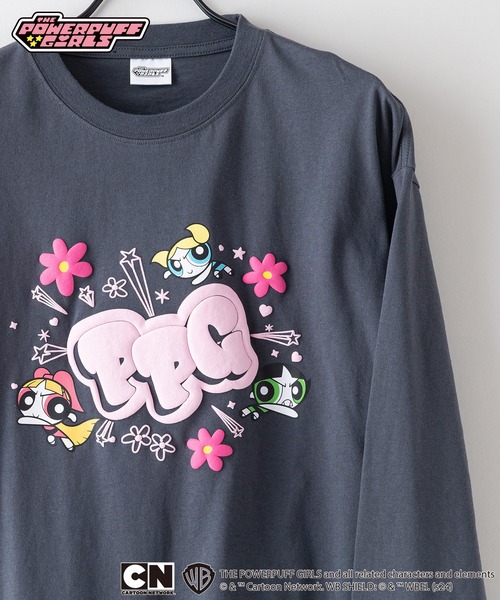 LB/S （エルビーエス）の「【パワーパフ ガールズ】ロンT オリジナルデザイン  ドロップショルダー ビッグシルエット ユニセックス（Tシャツ/カットソー・メンズ・チャコールグレー/ホワイト/オフホワイト・MEDIUM/SMALL/LARGE）」の16枚目の写真