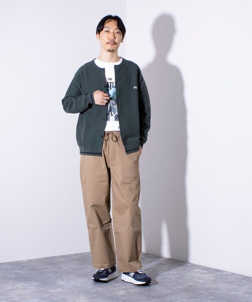 GLOSTER(グロスター)の「【GLOSTER/グロスター】フレンチブルドッグ刺繍 クルーネックカーディガン ワンポイント(カーディガン/ボレロ・メンズ・モスグリーン/オレンジ/ネイビー/アッシュグレー・S/M/L)」の17枚目の写真