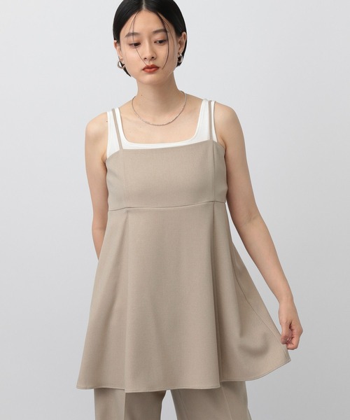 セール】【セットアップ対応】ウールライクフレアキャミソール