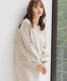 mysty woman | ソフトタッチボリュームスリーブプルオーバー　152982(ニット/セーター)