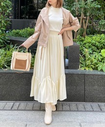 clear | 裾切替デザインロングスカート [美シルエット 落ち感 大人フェミニン]≪2024AW新作≫(スカート)