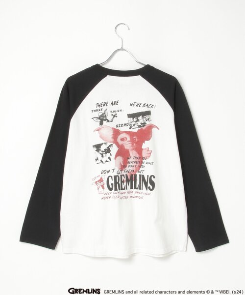VENCEEXCHANGE（ヴァンスエクスチェンジ）の「GREMLINS グレムリン ラグランロンTシャツ（Tシャツ/カットソー・メンズ・ホワイト/ライトグレー/ブラック・LL/M/L）」の16枚目の写真