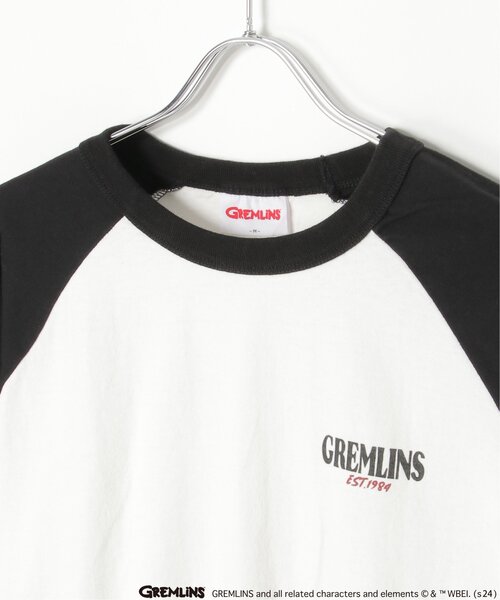 VENCEEXCHANGE（ヴァンスエクスチェンジ）の「GREMLINS グレムリン ラグランロンTシャツ（Tシャツ/カットソー・メンズ・ホワイト/ライトグレー/ブラック・LL/M/L）」の17枚目の写真