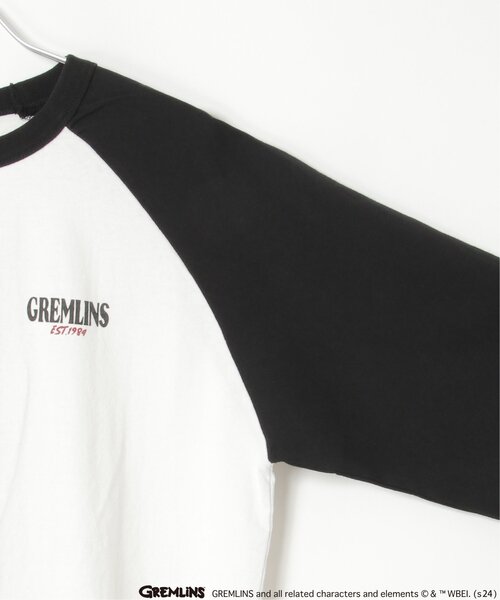 VENCEEXCHANGE（ヴァンスエクスチェンジ）の「GREMLINS グレムリン ラグランロンTシャツ（Tシャツ/カットソー・メンズ・ホワイト/ライトグレー/ブラック・LL/M/L）」の9枚目の写真