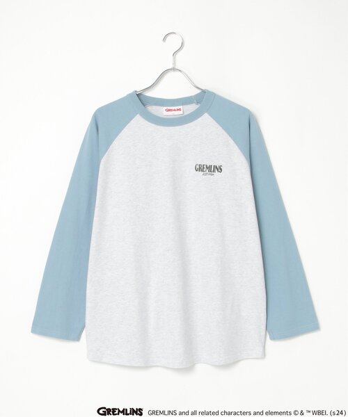 VENCEEXCHANGE（ヴァンスエクスチェンジ）の「GREMLINS グレムリン ラグランロンTシャツ（Tシャツ/カットソー・メンズ・ホワイト/ライトグレー/ブラック・LL/M/L）」の14枚目の写真