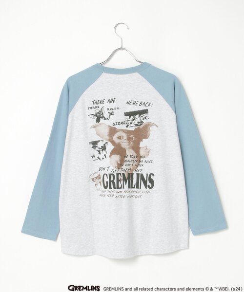 VENCEEXCHANGE（ヴァンスエクスチェンジ）の「GREMLINS グレムリン ラグランロンTシャツ（Tシャツ/カットソー・メンズ・ホワイト/ライトグレー/ブラック・LL/M/L）」の4枚目の写真