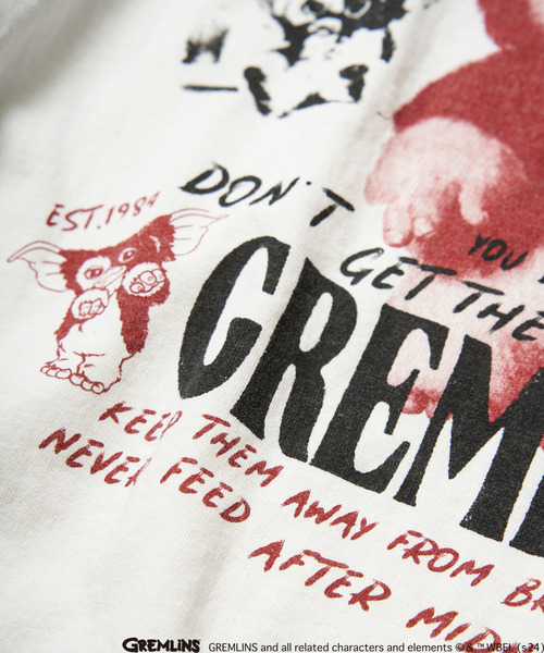 VENCEEXCHANGE（ヴァンスエクスチェンジ）の「GREMLINS グレムリン ラグランロンTシャツ（Tシャツ/カットソー・メンズ・ホワイト/ライトグレー/ブラック・LL/M/L）」の19枚目の写真