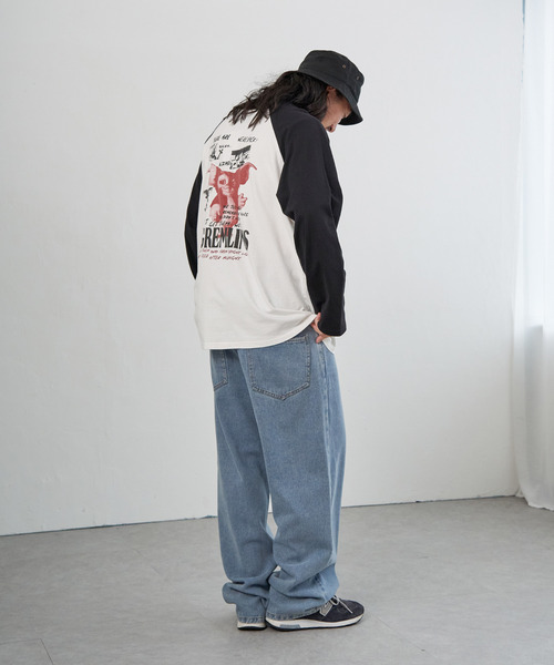 VENCEEXCHANGE（ヴァンスエクスチェンジ）の「GREMLINS グレムリン ラグランロンTシャツ（Tシャツ/カットソー・メンズ・ホワイト/ライトグレー/ブラック・LL/M/L）」の21枚目の写真
