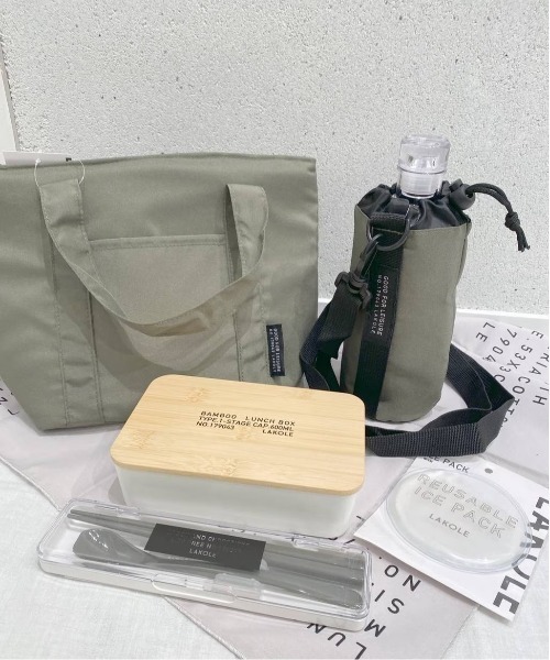 LAKOLE（ラコレ）の「保冷トートバッグ(M) / 150564（キッチンツール・レディース・カーキ/ブラック/ベージュ・FREE）」の19枚目の写真