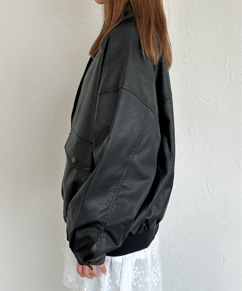 セール】ヴィンテージライクオーバーサイズポケットブルゾン（ブルゾン