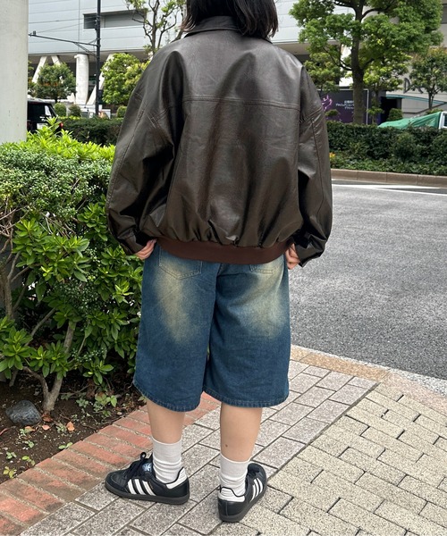 kutir（クティール）の「ヴィンテージライクオーバーサイズポケットブルゾン（ブルゾン・レディース・ブラック/ダークブラウン・FREE）」の17枚目の写真