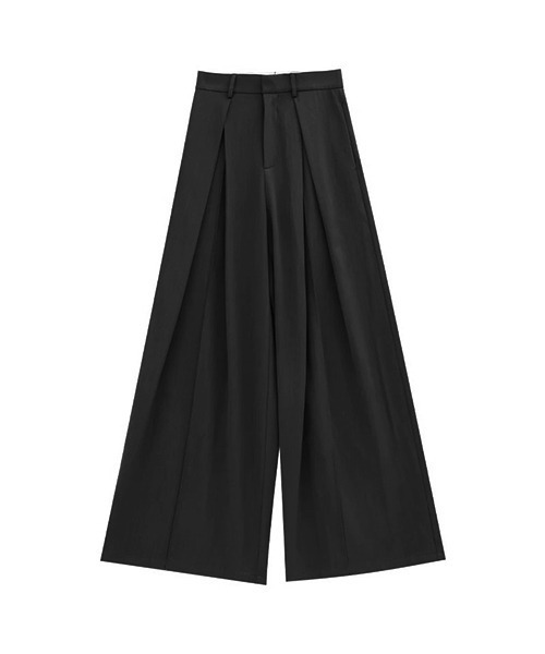 Chick（チック）の「Double Tuck Baggy Slacks / バギースラックス（スラックス・レディース・ブラック・FREE）」の6枚目の写真