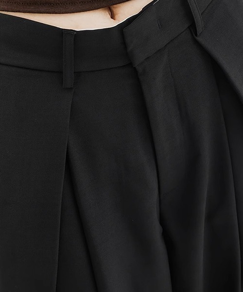 Chick（チック）の「Double Tuck Baggy Slacks / バギースラックス（スラックス・レディース・ブラック・FREE）」の7枚目の写真