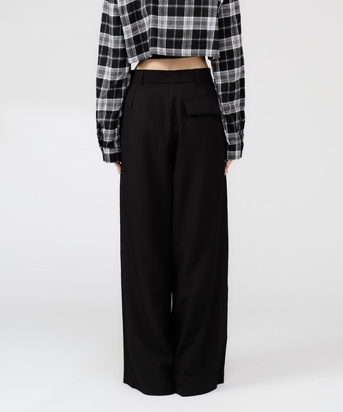 Chick（チック）の「Double Tuck Baggy Slacks / バギースラックス（スラックス・レディース・ブラック・FREE）」の17枚目の写真