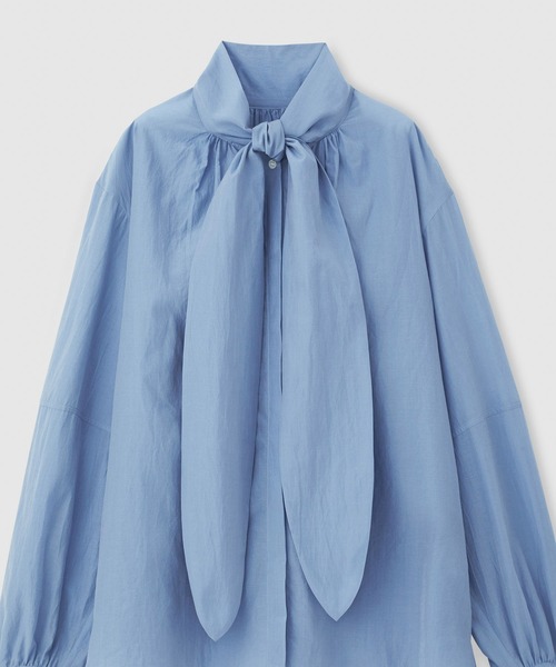 ROPE'（ロペ）の「ボウタイブラウス（シャツ/ブラウス・レディース・ホワイト/ブラック/ブルー・FREE）」の5枚目の写真