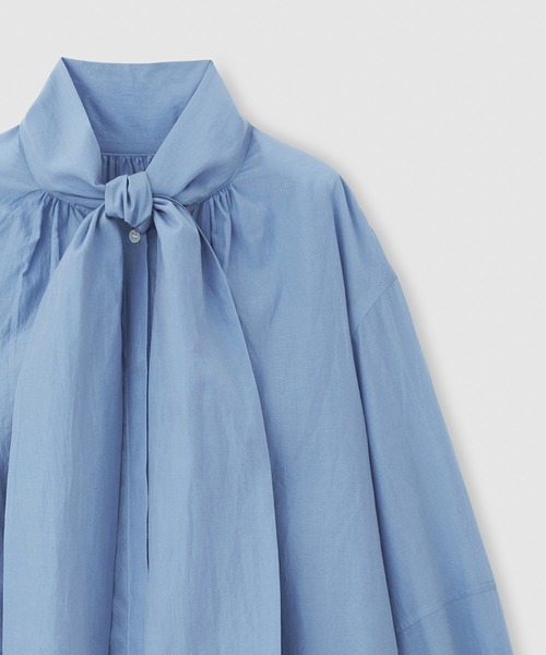 ROPE'（ロペ）の「ボウタイブラウス（シャツ/ブラウス・レディース・ホワイト/ブラック/ブルー・FREE）」の6枚目の写真