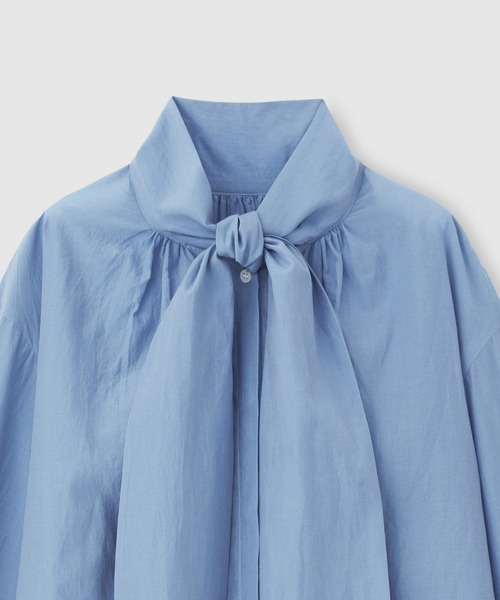 ROPE'（ロペ）の「ボウタイブラウス（シャツ/ブラウス・レディース・ホワイト/ブラック/ブルー・FREE）」の7枚目の写真