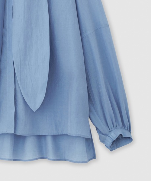 ROPE'（ロペ）の「ボウタイブラウス（シャツ/ブラウス・レディース・ホワイト/ブラック/ブルー・FREE）」の8枚目の写真