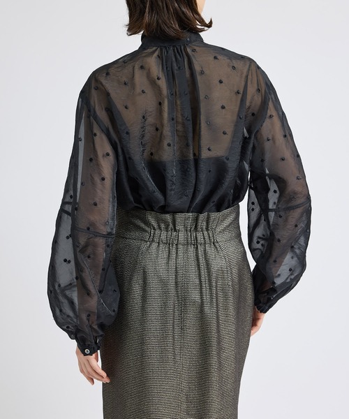 ROPE'（ロペ）の「ボウタイブラウス（シャツ/ブラウス・レディース・ホワイト/ブラック/ブルー・FREE）」の19枚目の写真