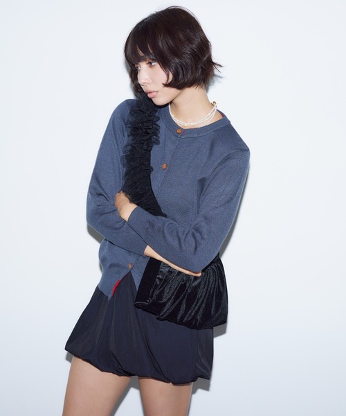 BARRETTA（バレッタ）の「チュールフリルショルダーバッグ（ショルダーバッグ・レディース・ブラック/グレー・FREE）」の11枚目の写真