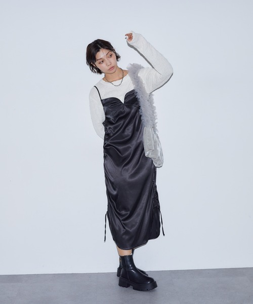 BARRETTA（バレッタ）の「チュールフリルショルダーバッグ（ショルダーバッグ・レディース・ブラック/グレー・FREE）」の8枚目の写真