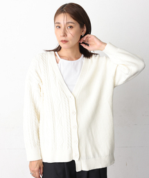 ONE'S TRUE（ワンズトゥルー）の「ベーシックカラーアシンメトリーニットカーディガン（カーディガン/ボレロ）」